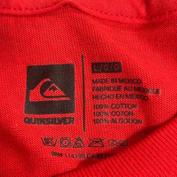 QuikSilver Logo T-Shirt Boys Size Large Top Shirt NWT - Picture 7 of 9